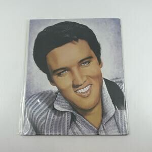 Elvis Presley in Colors, Pop Singer, F255A, Music Portrait 9.5"x7.5" USA Vintage